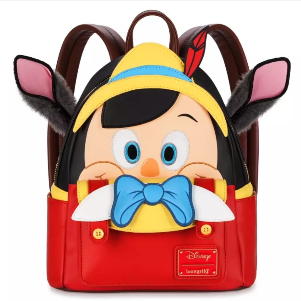 Pinocchio Loungefly Mini Backpack Disney 100 limited edition